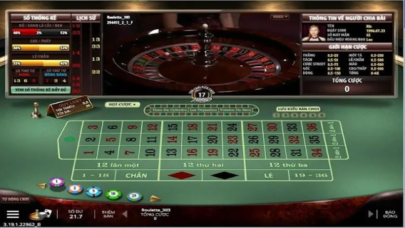Game bài đổi thưởng Roulette